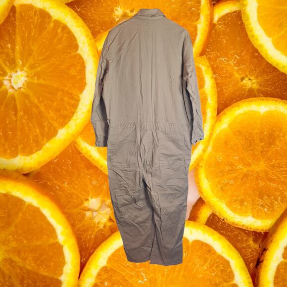 Lapco Fr Mens Brown Cotton Flame Resistant Deluxe Full-Zip‎ Coverall Size XL - Picture 2 of 6